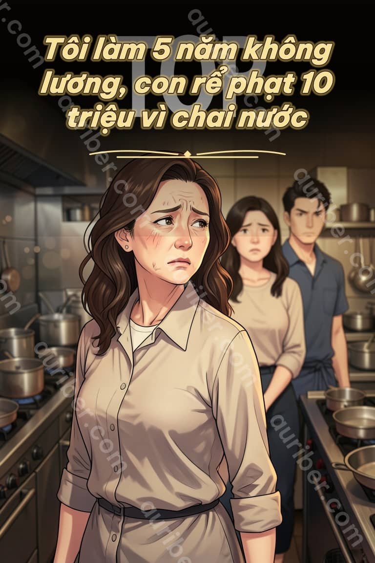 Tôi làm 5 năm không lương, con rể phạt 10 triệu vì chai nước